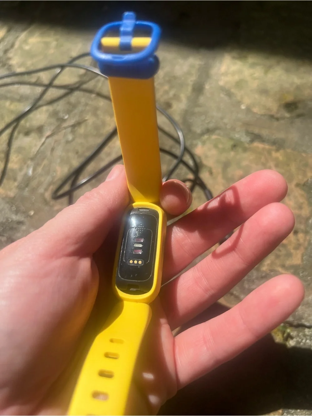 fitbit minions Yellow Silicone Fitness Band with Yellow Capsule